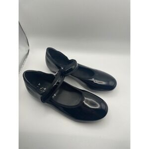 Freestyle Tap Shoes Black Patent Mary‎ Jane Style Kids Size 1 Dance Performance